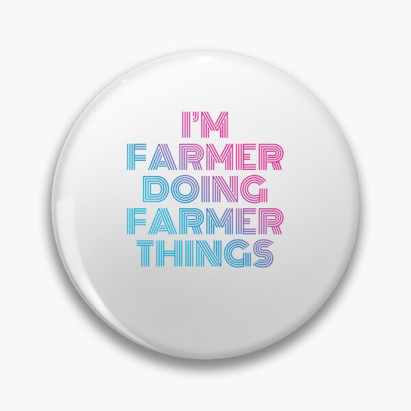 Item preview, I'm Farmer Doing Farmer Things Retro Neon designed and sold by SVPOD.