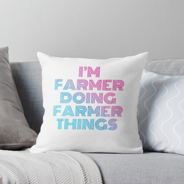 Item preview, I'm Farmer Doing Farmer Things Retro Neon designed and sold by SVPOD.