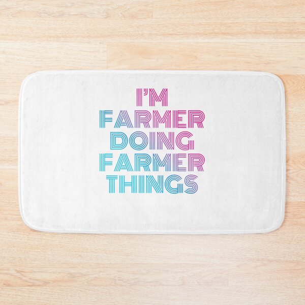 Item preview, I'm Farmer Doing Farmer Things Retro Neon designed and sold by SVPOD.
