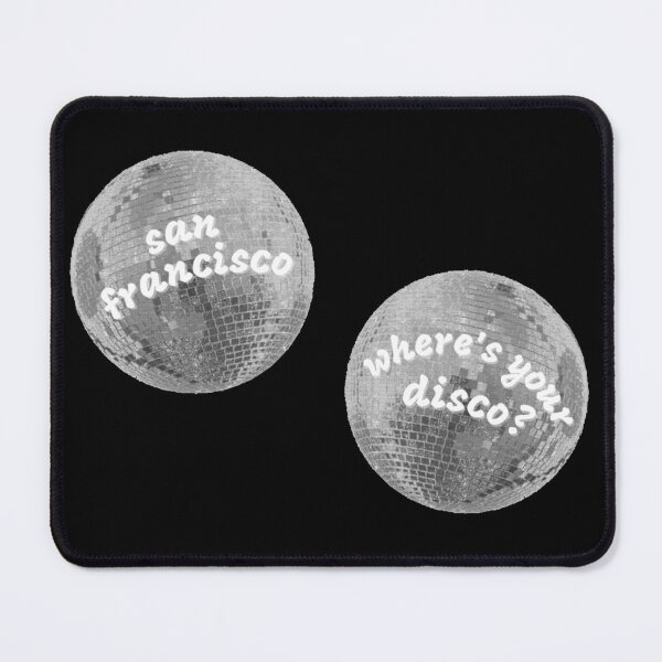 Item preview, ♫ san francisco, where's your disco? ♫ silver glitter disco balls — two piece set designed and sold by kasiegillette.