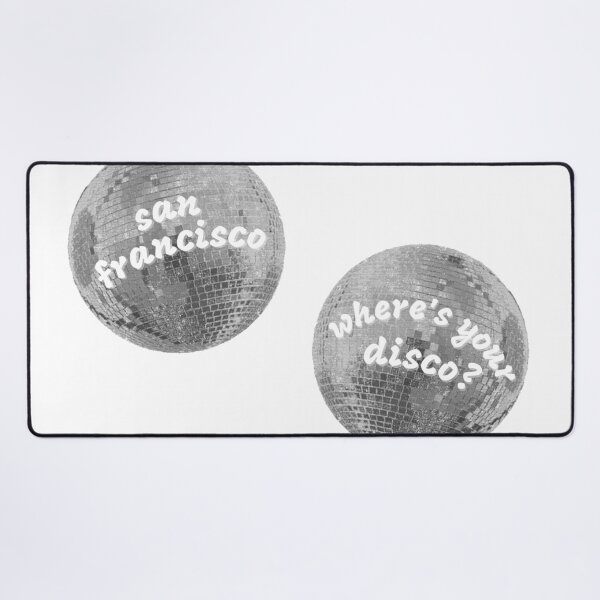 Item preview, ♫ san francisco, where's your disco? ♫ silver glitter disco balls — two piece set designed and sold by kasiegillette.