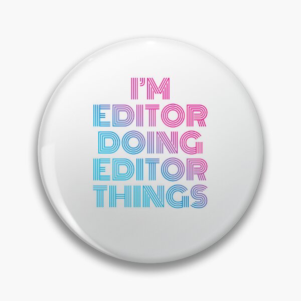 Item preview, I'm Editor Doing Editor Things Retro Neon designed and sold by SVPOD.