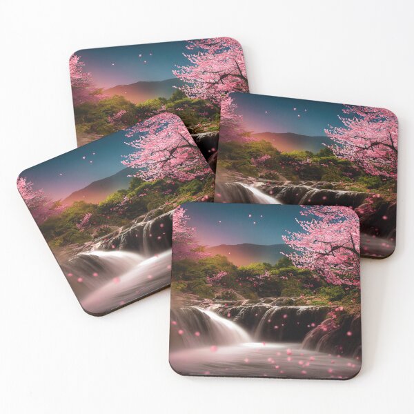 Item preview, Pink Blossom Waterfall designed and sold by ParadiseSlice.