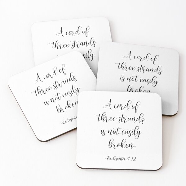 Item preview, A Cord Of Three Strands Is Not Easily Broken, Ecclesiastes 4:12 designed and sold by ArtfulZuzu.