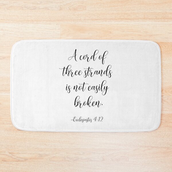 Item preview, A Cord Of Three Strands Is Not Easily Broken, Ecclesiastes 4:12 designed and sold by ArtfulZuzu.