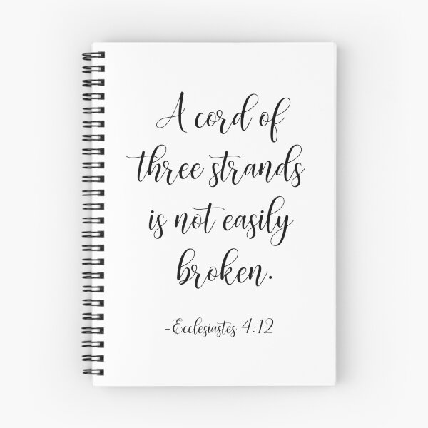 Item preview, A Cord Of Three Strands Is Not Easily Broken, Ecclesiastes 4:12 designed and sold by ArtfulZuzu.