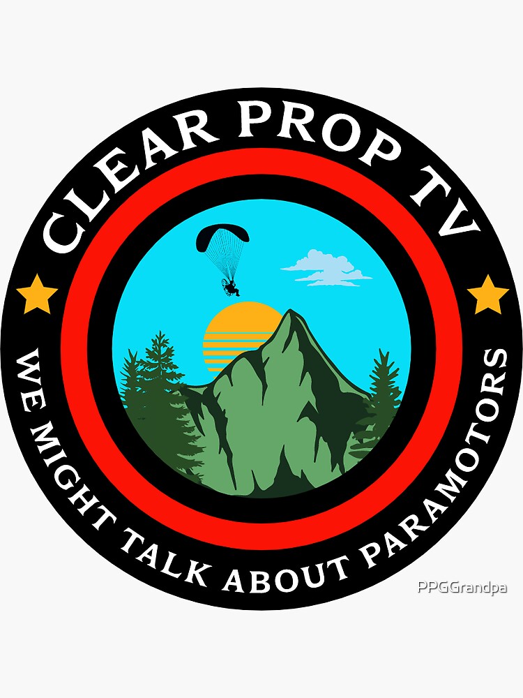 Thumbnail 3 of 3, Sticker, ClearPropTV New LOGO 2022 designed and sold by PPGGrandpa.