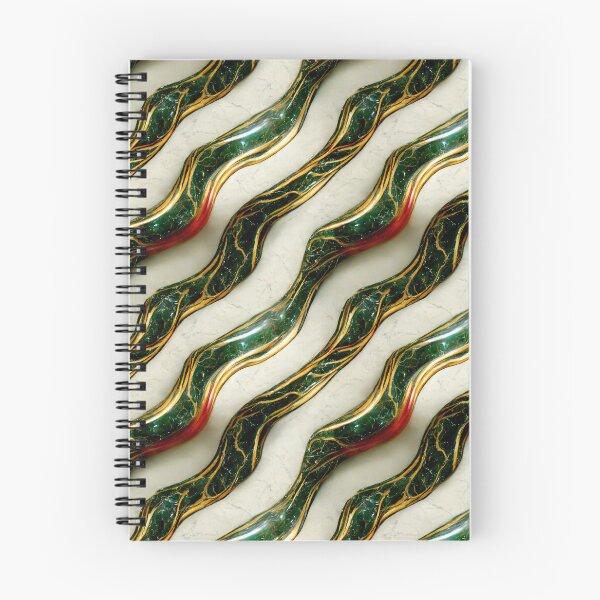 Item preview, Green gold red marble pattern, Intricate marbling pattern designed and sold by TreasuryOE.