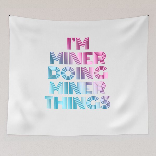 Item preview, I'm Miner Doing Miner Things Retro Neon designed and sold by SVPOD.