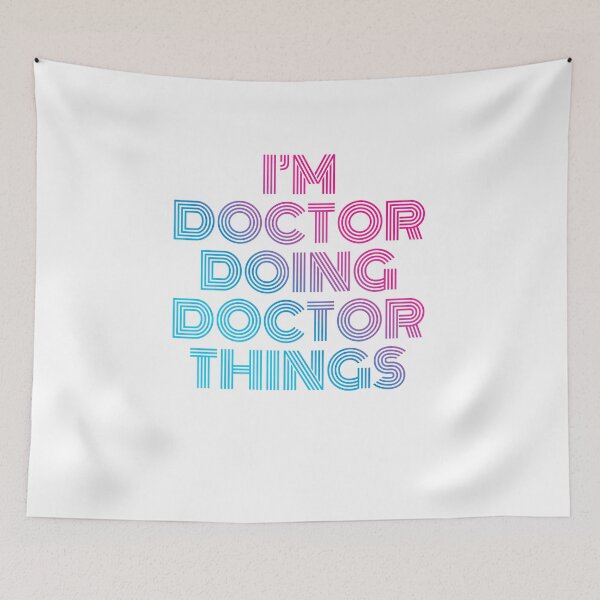 Artikelvorschau, Ich bin Doktor Doing Doctor Things Retro Neon entworfen und verkauft von SVPOD.