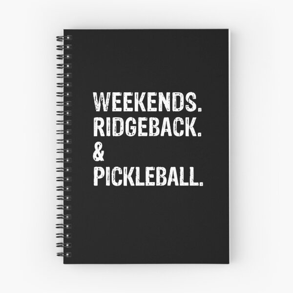 Item preview, Weekends Ridgeback and Pickleball Funny Rhodesian Ridgeback Gift  designed and sold by Guarddogdrive.