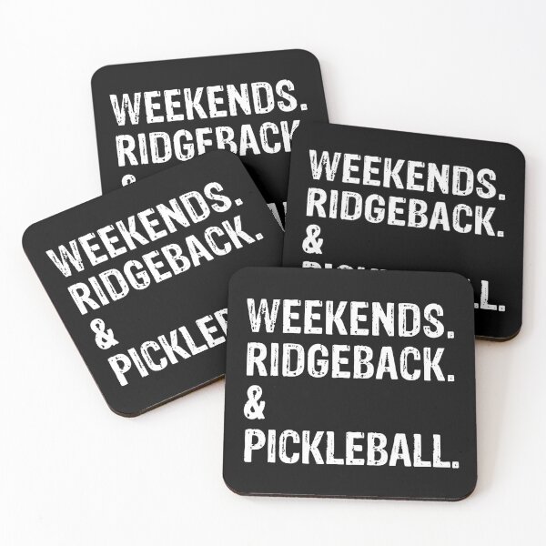 Item preview, Weekends Ridgeback and Pickleball Funny Rhodesian Ridgeback Gift  designed and sold by Guarddogdrive.