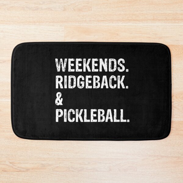 Item preview, Weekends Ridgeback and Pickleball Funny Rhodesian Ridgeback Gift  designed and sold by Guarddogdrive.
