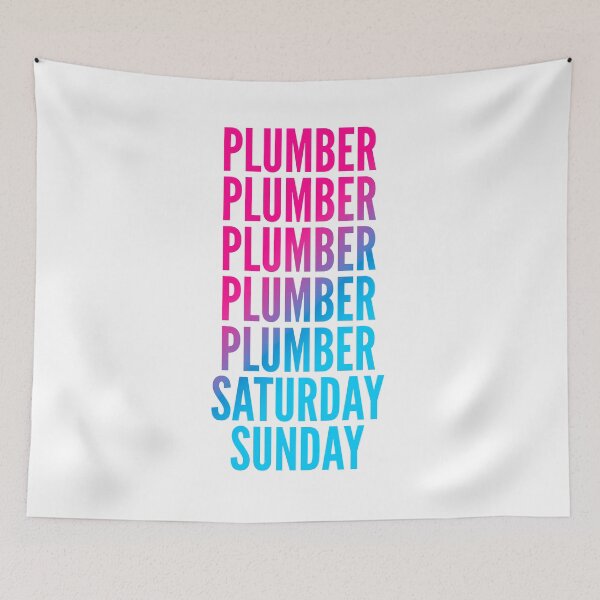 Item preview, Plumber work week for Plumbers designed and sold by SVPOD.