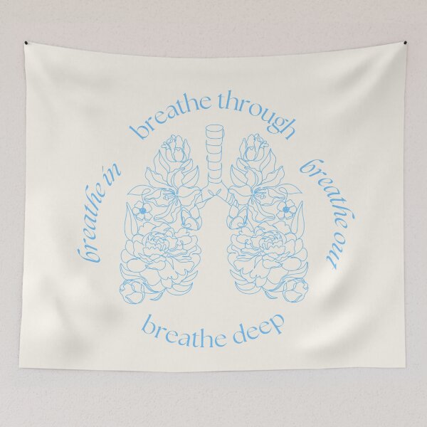 Item preview, breath through, breath out... ts midnights - minimalist floral lungs design designed and sold by cottagecorococo.