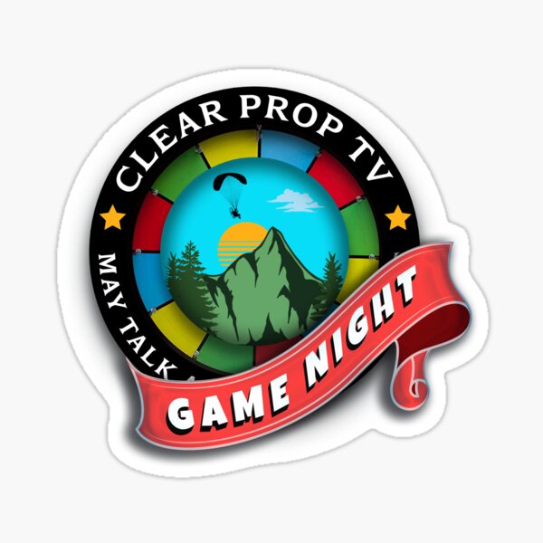 ClearPropTV Game Night Logo 2022 Sticker