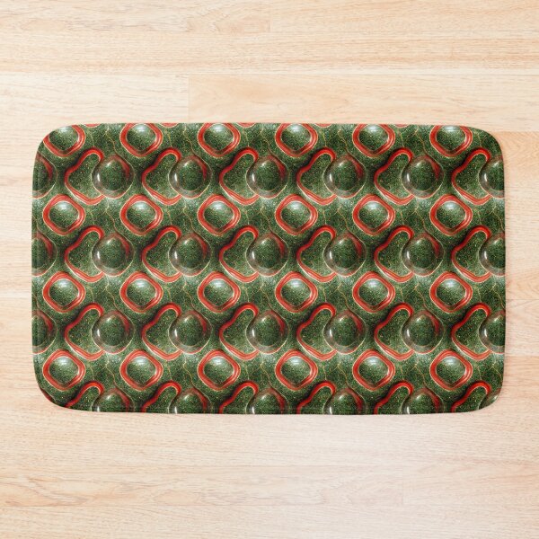 Item preview, Green gold red marble pattern, Intricate marbling pattern designed and sold by TreasuryOE.