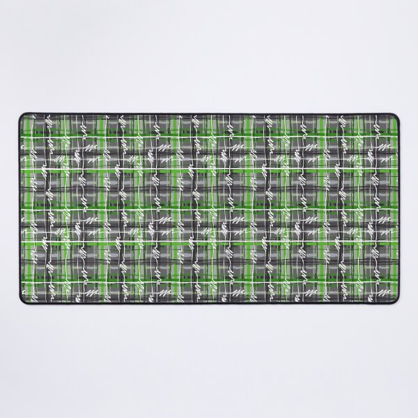 Item preview, Green, Grey, and Black - Aromantic Pride Punk Plaid Tiling Design designed and sold by SnowAfterFyre.