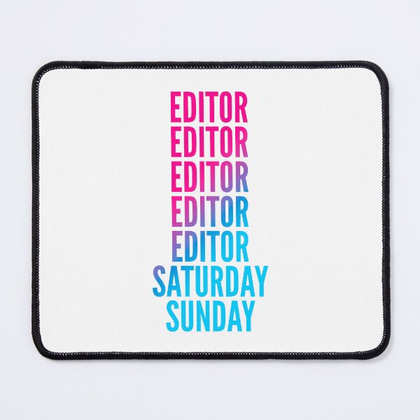 Item preview, Editor work week for Editors designed and sold by SVPOD.