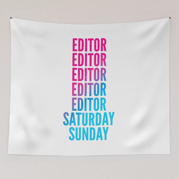 Item preview, Editor work week for Editors designed and sold by SVPOD.