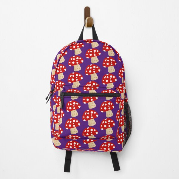 Item preview, Spotted Magic Mushroom Red on Purple designed and sold by drumweaver.
