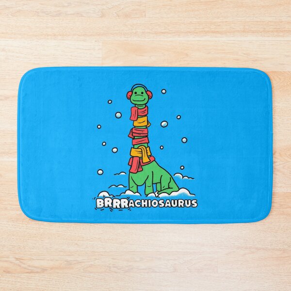 Item preview, Brrrachiosaurus - Brachiosaurus Dinosaur in the snow with scarves designed and sold by abowersock.