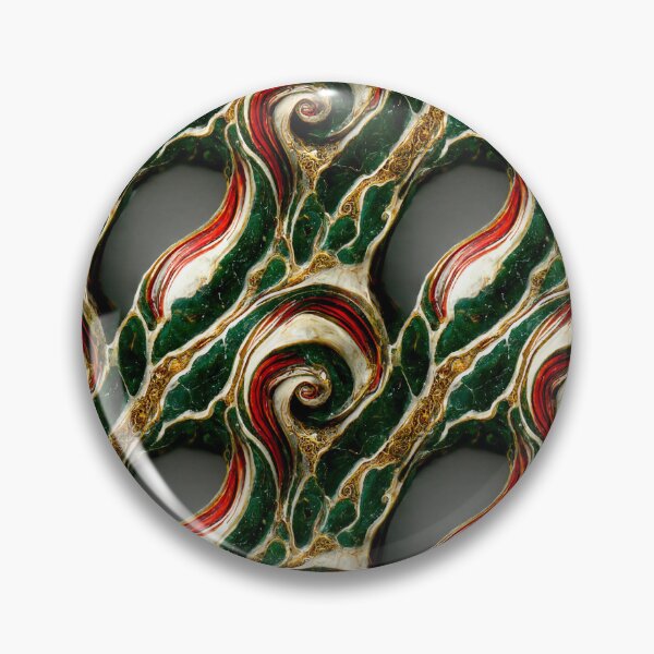 Item preview, Green gold red marble pattern, Intricate marbling pattern designed and sold by TreasuryOE.