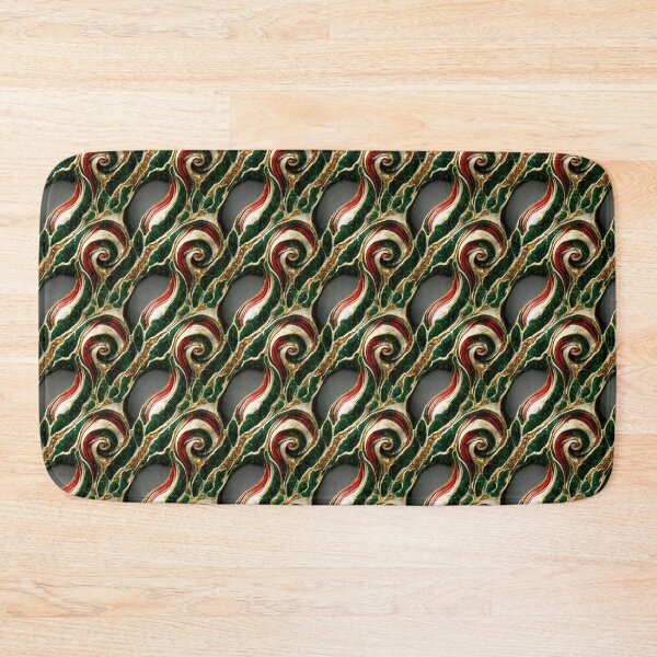 Item preview, Green gold red marble pattern, Intricate marbling pattern designed and sold by TreasuryOE.