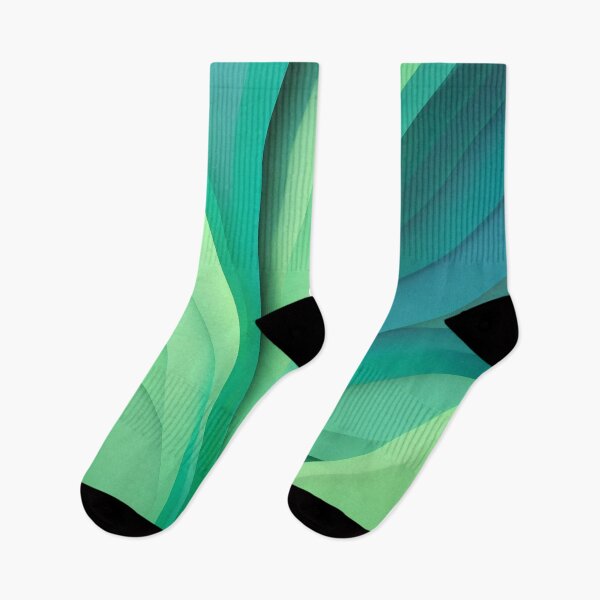 Item preview, Green waves abstraction   designed and sold by KOTOdesign.