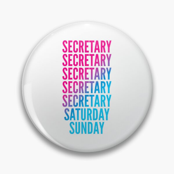 Item preview, Secretary work week for Secretarys designed and sold by SVPOD.