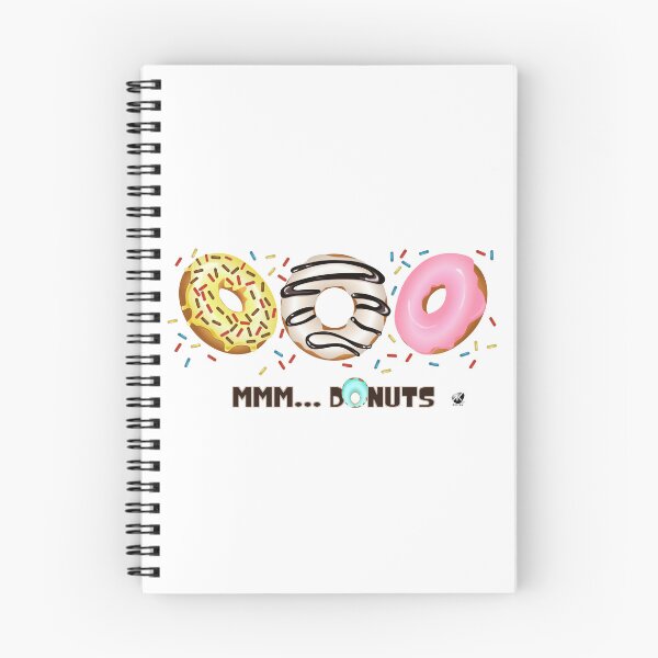 Item preview, Glazed donuts with sprinkles illustration with inscription designed and sold by Alexandra Kueny.