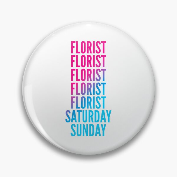 Item preview, Florist work week for Florists designed and sold by SVPOD.
