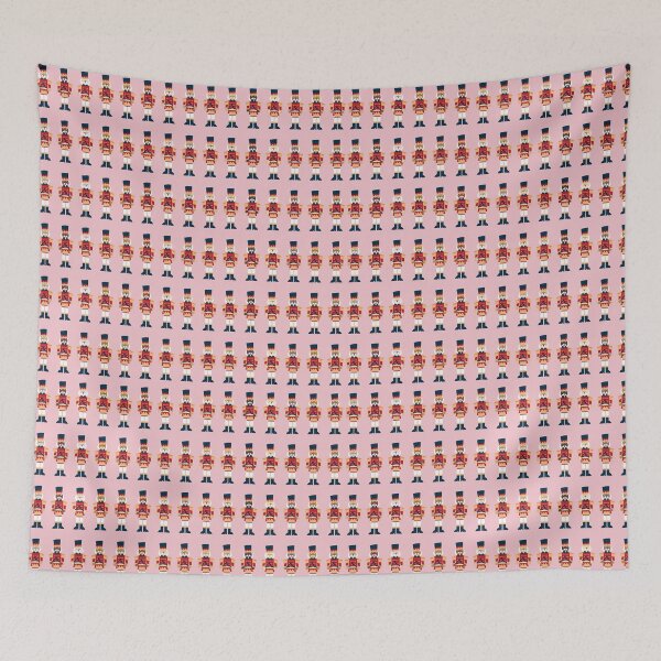 Item preview, International Nutcrackers on Pink - Graphic Christmas Holiday Design designed and sold by PaperViewStore.