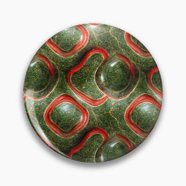 Item preview, Green gold red marble pattern, Intricate marbling pattern designed and sold by TreasuryOE.