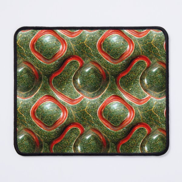 Item preview, Green gold red marble pattern, Intricate marbling pattern designed and sold by TreasuryOE.