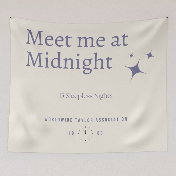 Item preview, meet me at midnight - 13 sleepless nights -  designed and sold by cottagecorococo.