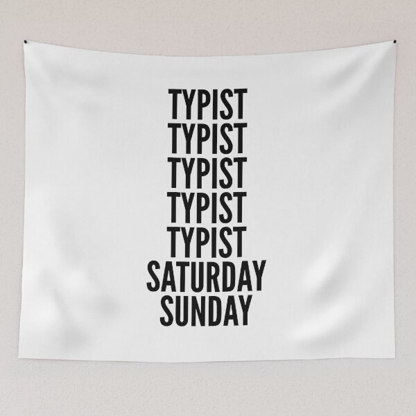 Item preview, Typist funny workweek for Typists designed and sold by SVPOD.
