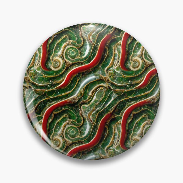 Item preview, Green gold red marble pattern, Intricate marbling pattern designed and sold by TreasuryOE.