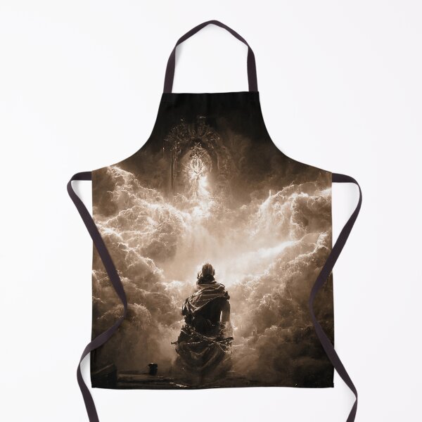Item preview, Ancient God Zeus meditating in cloud temple No3 in Sepia designed and sold by angelisart.