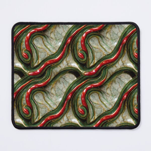 Item preview, Green gold red marble pattern, Intricate marbling pattern designed and sold by TreasuryOE.