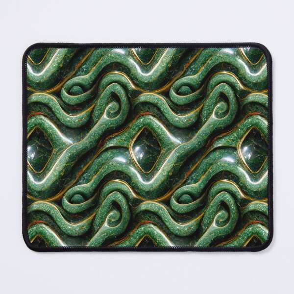 Item preview, Green gold red marble pattern, Intricate marbling pattern designed and sold by TreasuryOE.