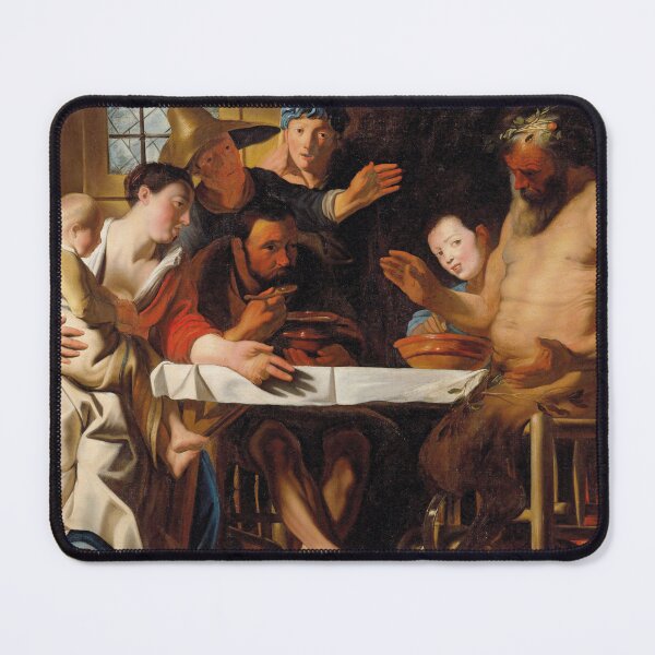 Item preview, The Satyr and the Peasant | Jacob Jordaens | Baroque Art designed and sold by CJET.
