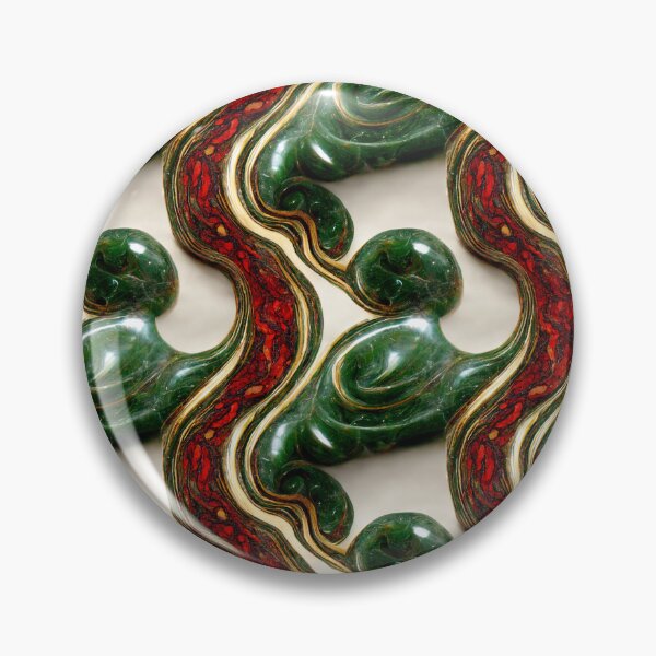 Item preview, Green gold red marble pattern, Intricate marbling pattern designed and sold by TreasuryOE.