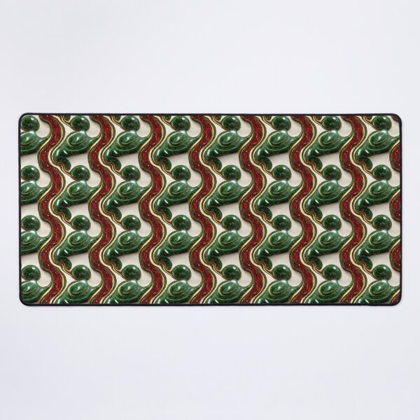 Item preview, Green gold red marble pattern, Intricate marbling pattern designed and sold by TreasuryOE.