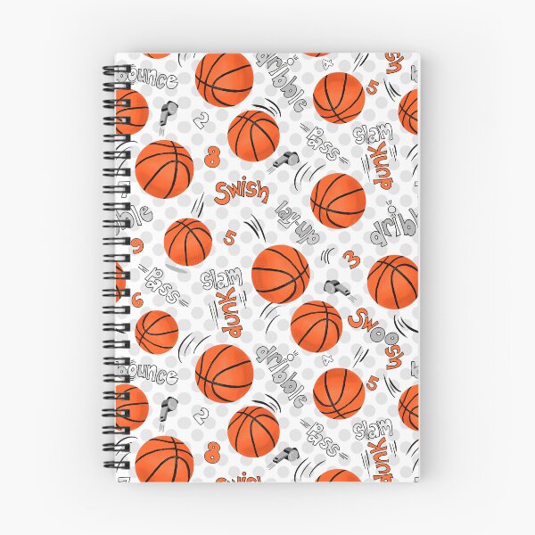 Item preview, Basketball - Basketballs and basketball related terms, swoosh, pass, bounce, dribble, slam dunk. swish, lay-up. Hand illustrated, ideal for basketball fans designed and sold by thatsgraphic.