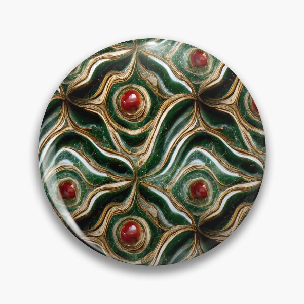 Item preview, Green gold red marble pattern, Intricate marbling pattern designed and sold by TreasuryOE.