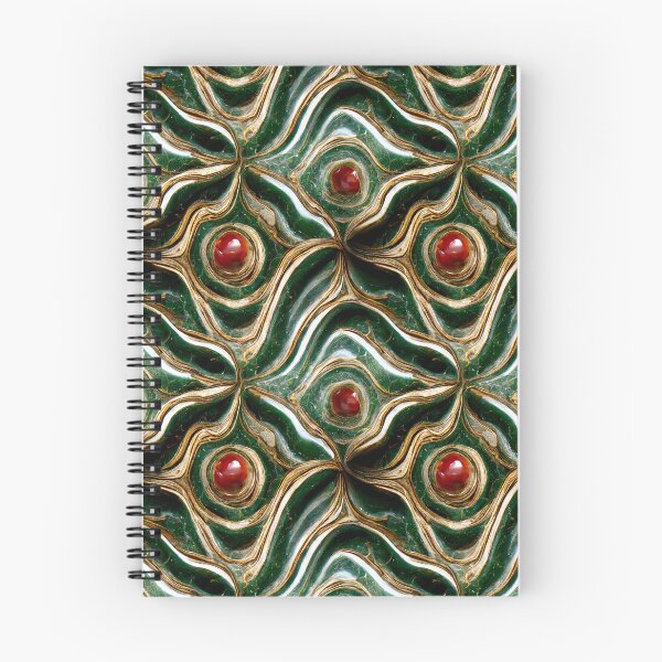 Item preview, Green gold red marble pattern, Intricate marbling pattern designed and sold by TreasuryOE.
