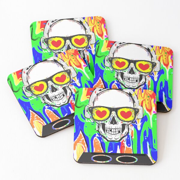 Item preview, tattoo drips Sunglasses Skull designed and sold by LowEndGraphics.