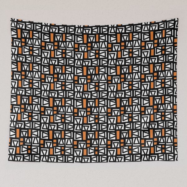 Item preview, Graphic print in black and orange designed and sold by EmmieByDesign.