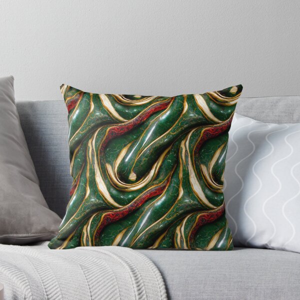 Item preview, Green gold red marble pattern, Intricate marbling pattern designed and sold by TreasuryOE.